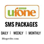 Ufone SMS Packages Daily Weekly & Monthly