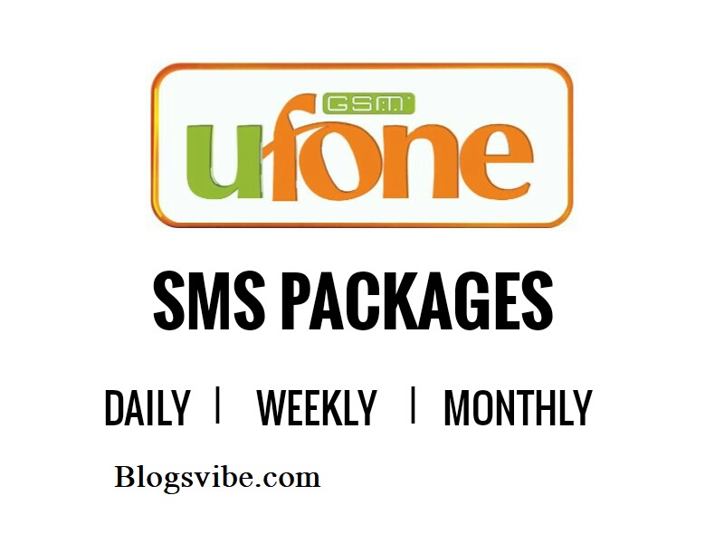 Ufone SMS Packages Daily Weekly & Monthly