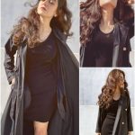 Actress Hajra Yamin Beautifull Picture's In Black Dress