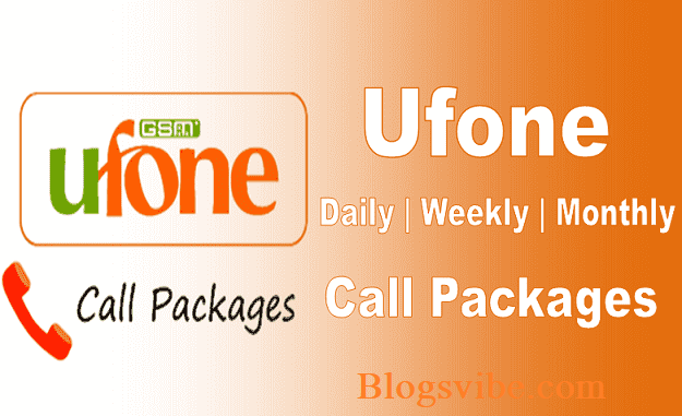 Ufone Call Packages Hourly Daily Weekly and Monthly