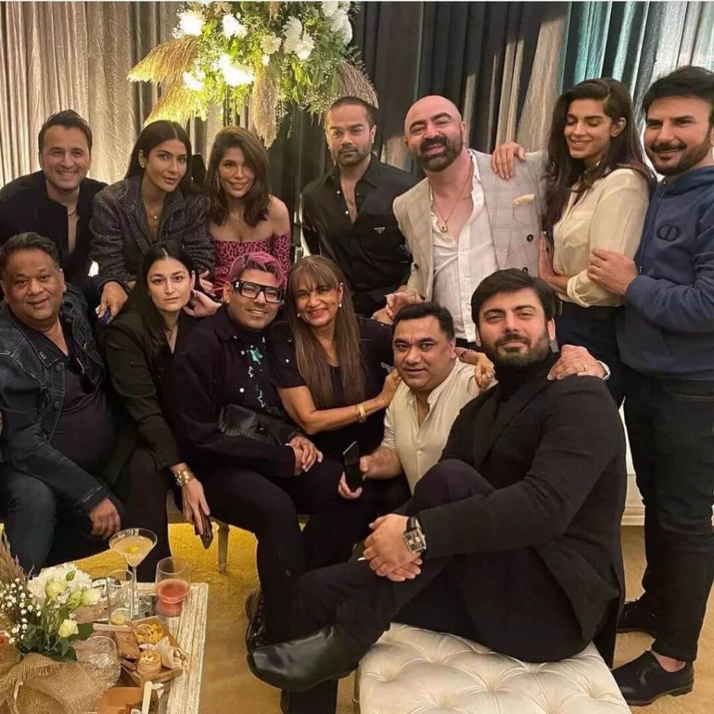 Actor Fawad Khan celebrity birthday With Wife And Friend's